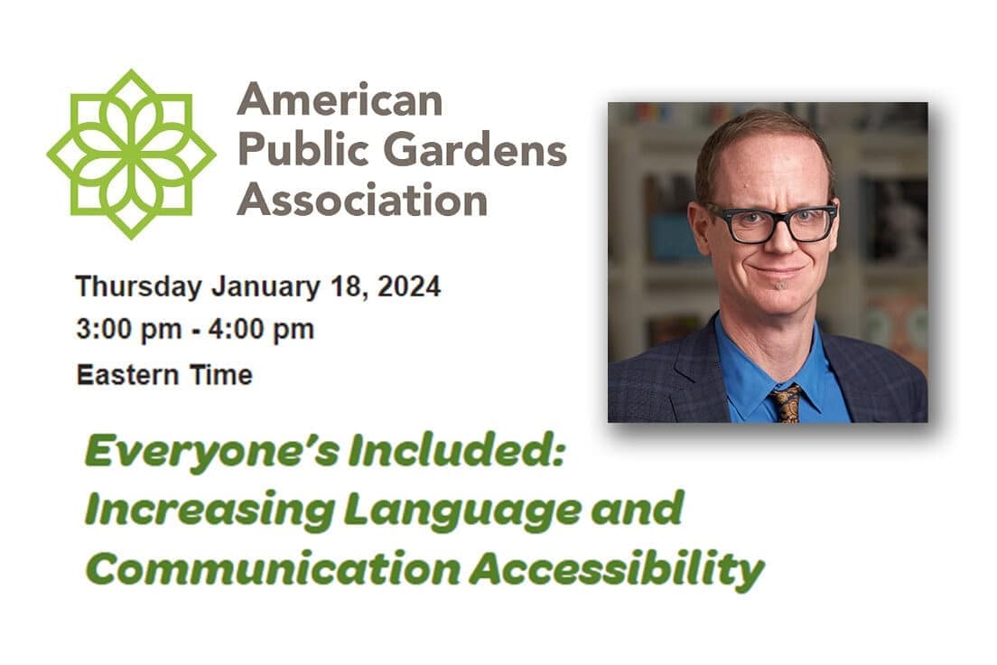 APGA Webinar: Increasing Language and Communication Accessibility