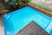L shape pool