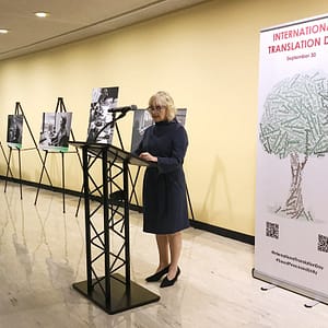 Vigdis Eriksen at the UN