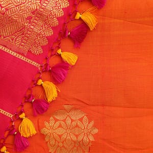 Red orange fabric