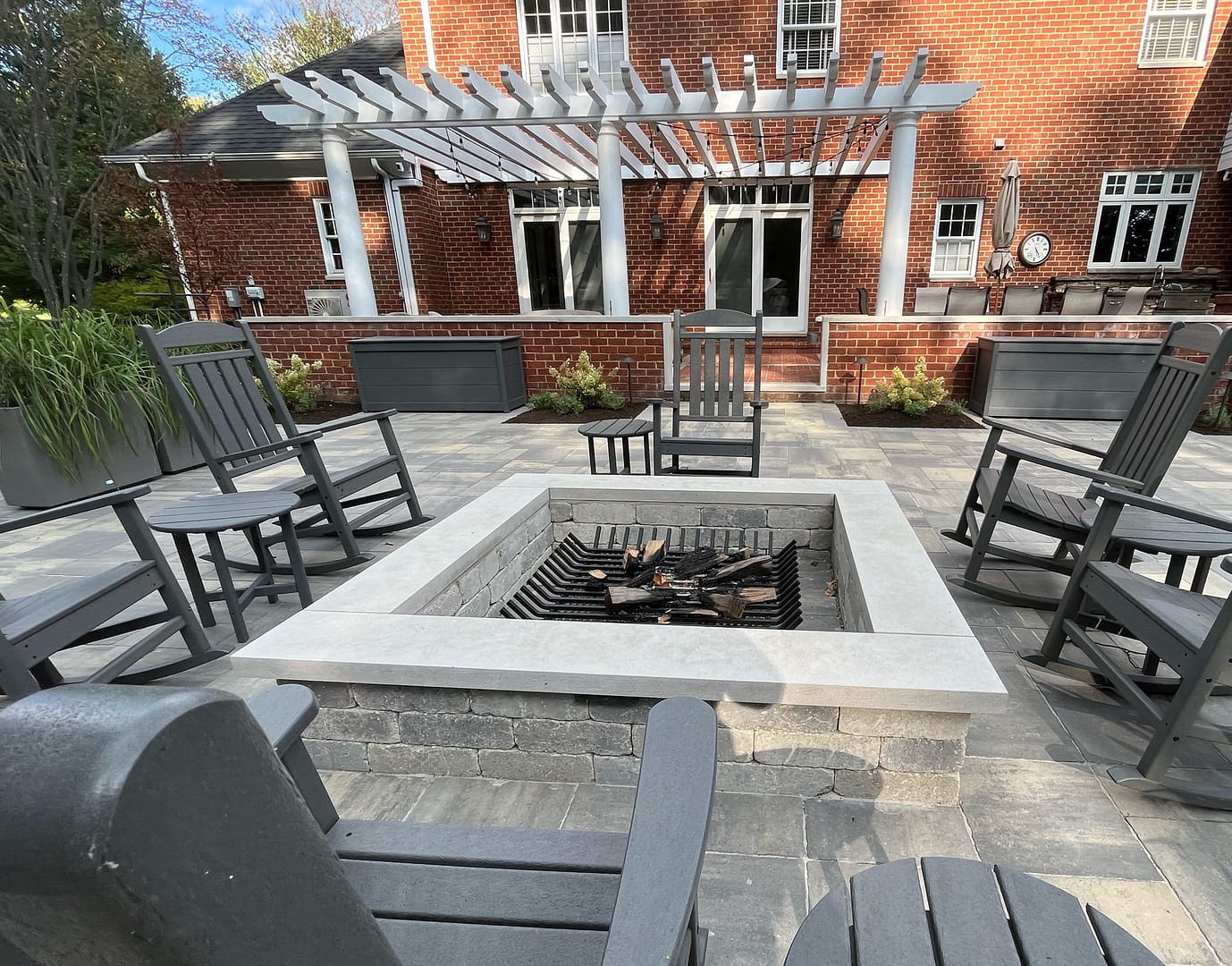 Outdoor Living Space with Fire Pit