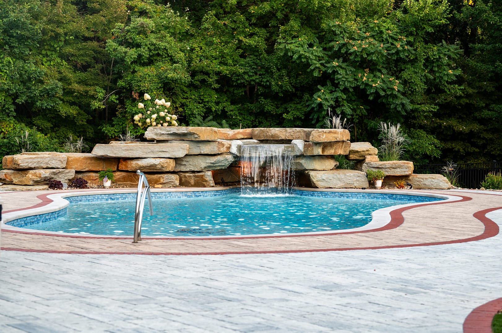 Outdoor Living Space with a Pool