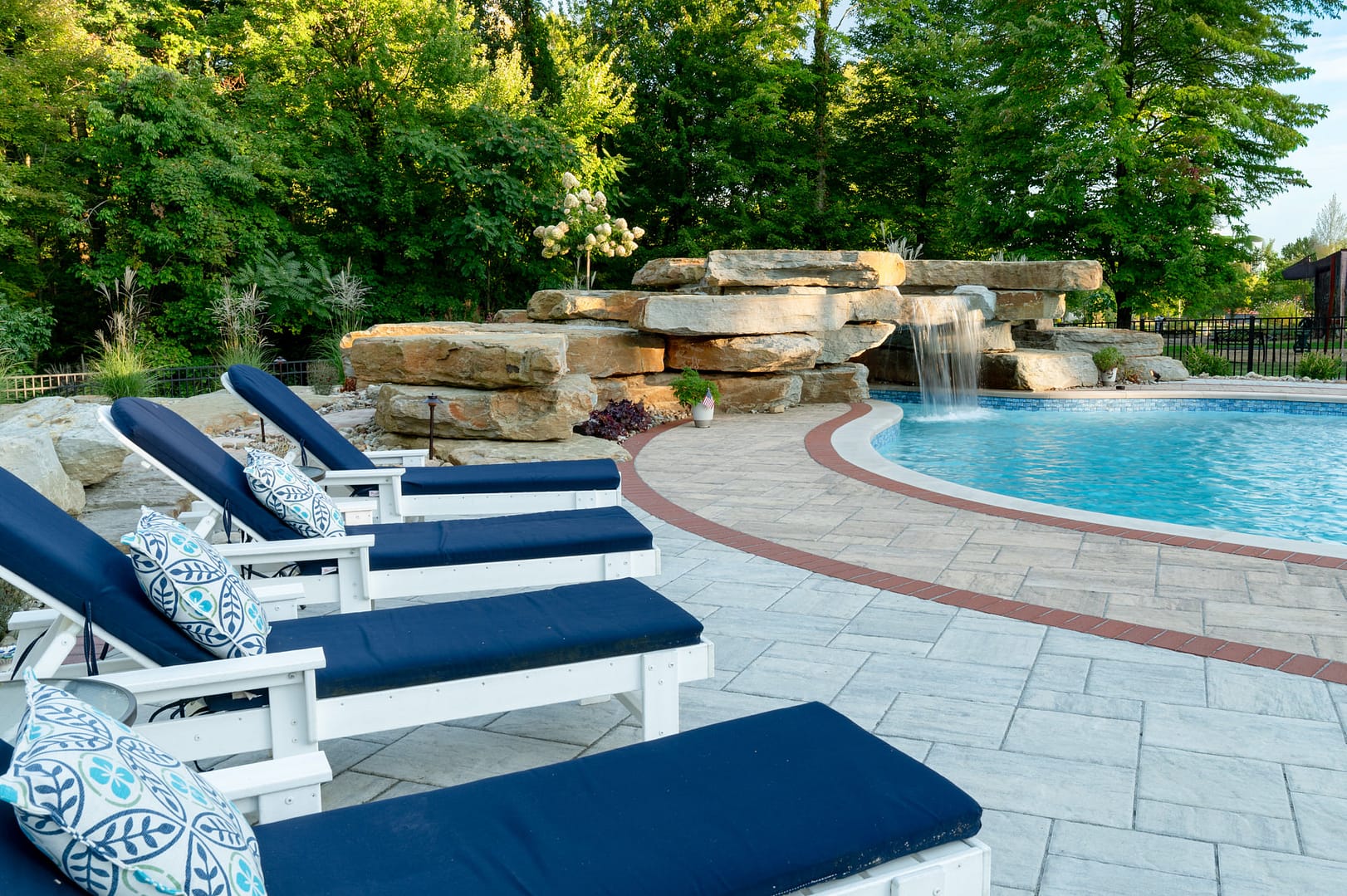 Outdoor Living Space with a Pool