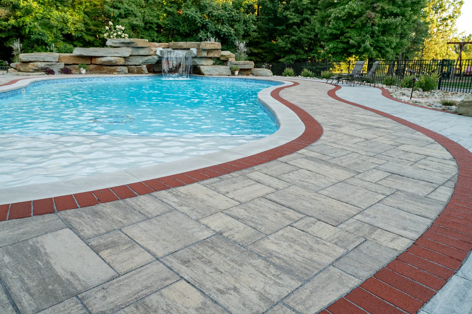 Outdoor Living Space with a Pool