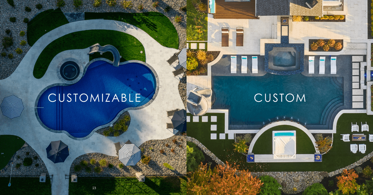 Both vinyl and shotcrete pools offer flexibility in shape. Shotcrete is fully custom, while vinyl liner pools start with a classic form that can be tailored to your style.