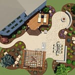 Landscape design outdoor living