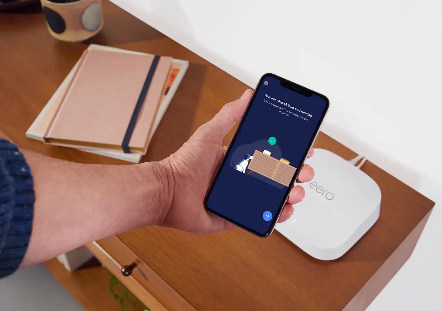 eero controlled from smartphone