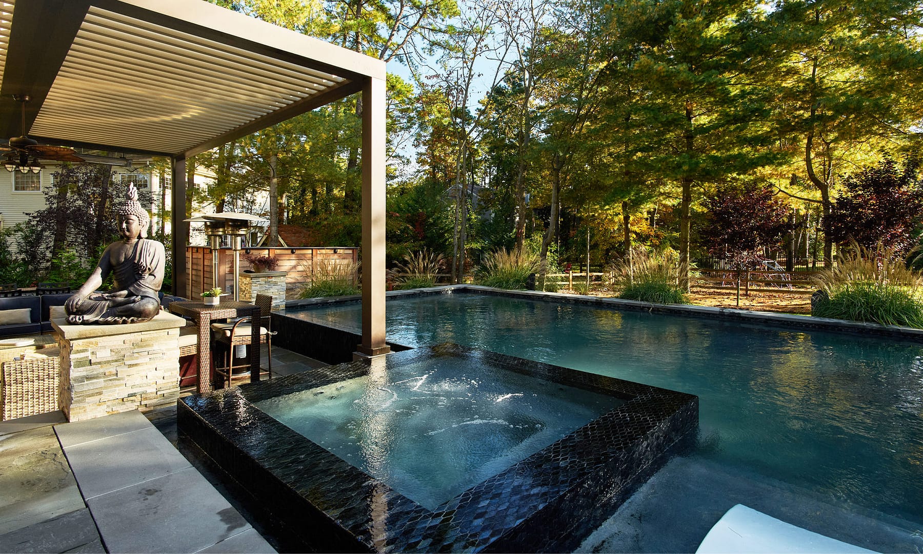 Hot tub and pool