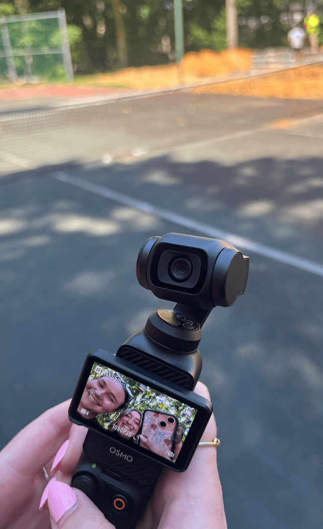 A quick selfie break during a day of content creation on site.