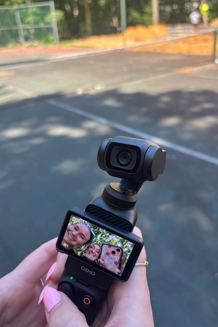 A quick selfie break during a day of content creation on site.