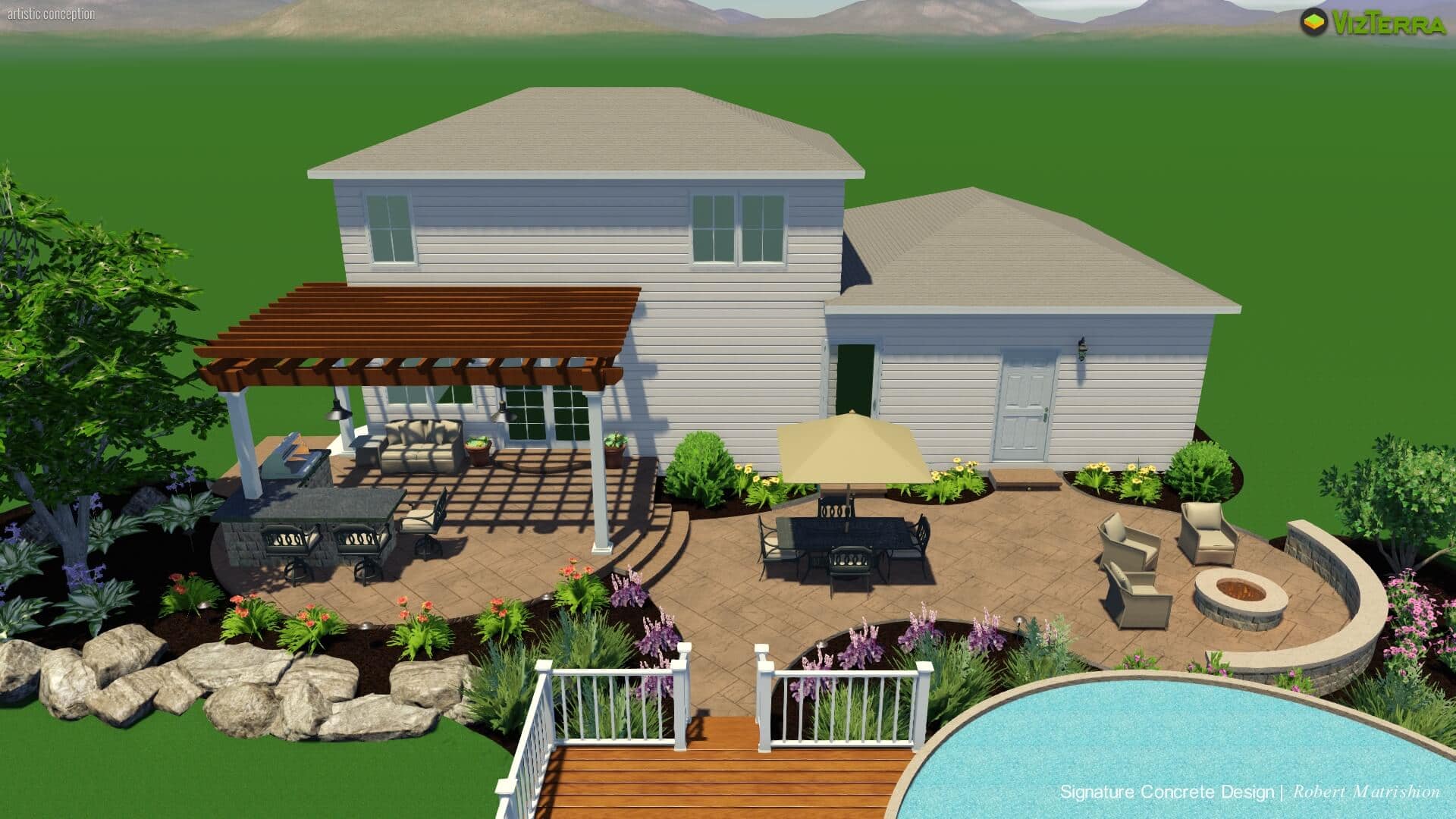 Designing a Patio Around an Above-Ground Pool in the Lehigh Valley
