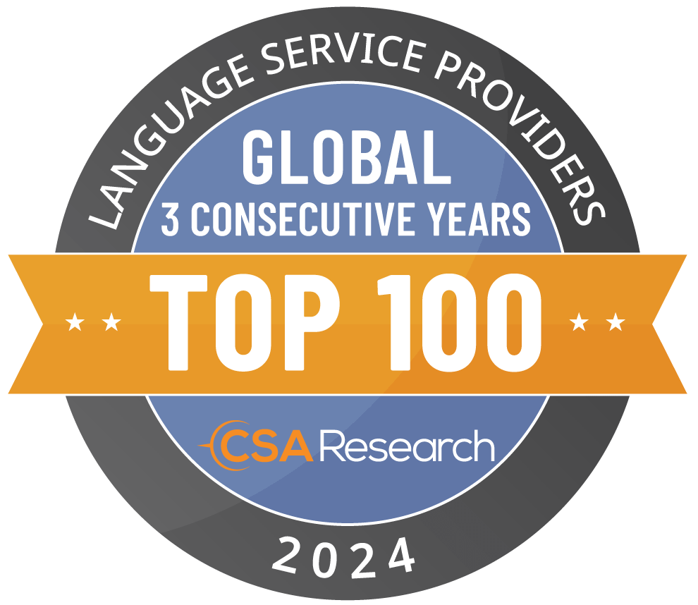 CSA Research Top 100 Global Language Service Providers